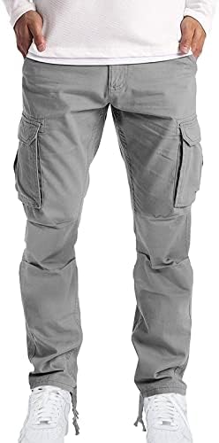 Muškarci Vanjski teretni gumbi hlače Lagane taktičke hlače planinarenje Jogger Classic Fit Multi džepovi