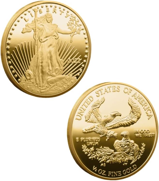 Američki novčići American Eagle Ocean Statup zlatnici Silver kovanice Komemorativni novčić kip slobode Komemorativni zlatni kovanice