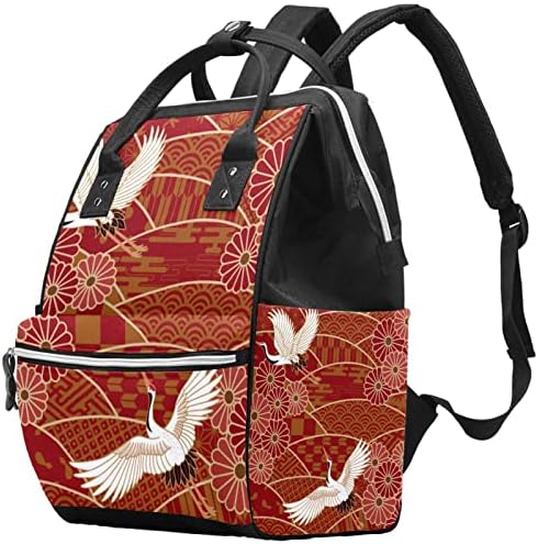 Dizalice krizanteme japanske tradicionalne vrećice s crvenim pelenama ruksak bebe pelena pelena za presvlačenje vrećica multi funkcije