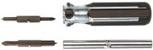 Klein Tools 32460 4-u-1 multi-bitni odvijač izrađen od kvalitetnog čelika, s proreznim i Phillipsovim savjetima, 7-inčni