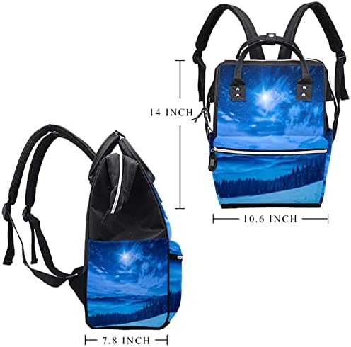 Zvjezdana nebeska zimska plava pelena vrećica Baby Baby Pelena za prevladavanje vrećica Multi funkcije Velikog kapaciteta Torba za