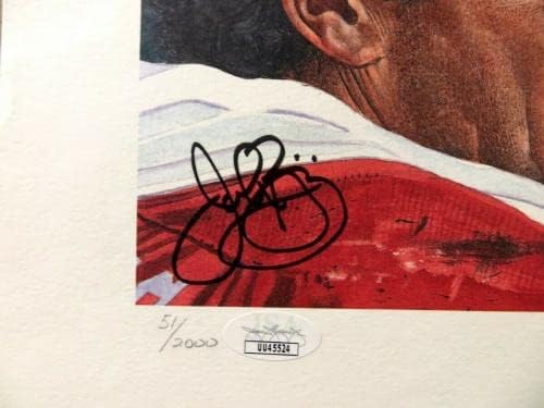 John Mackey Riggins Lem Barney potpisao je Autographed 17x17 Print Photo 1992 HOF JSA - Autografirane NFL fotografije