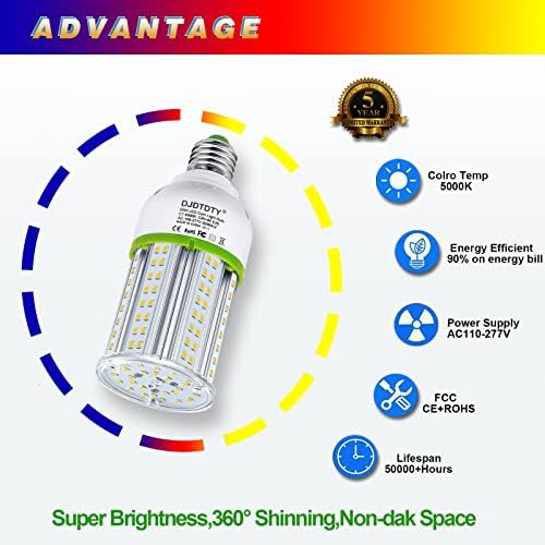 1 pakiranje LED žarulja, LED žarulja od kukuruza od 20 vata/ 80 vata/100 vata/120 vata / 150 vata, baza od 926, LED žarulja od 4000