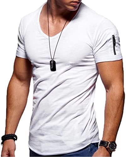 Muška majica za vježbanje mišića teretana za izgradnju tijela sportske majice Moda muška majica kratkih rukava Ležerne majice kratkih