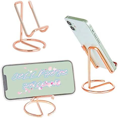 Rosyquarz stalak za mobitel za stol, mali metalni držač za stajališta mobilnog telefona, Slatki držač za prikaz mobitela s ružičastim