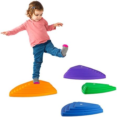 Hej! Igra! Trokutasto odskočno kamenje- Zabavni trokuti za ravnotežu, koordinaciju i vježbanje za djecu- set od 6, razne, normalno