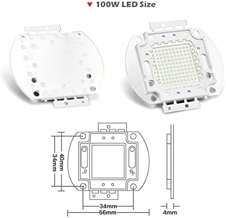 LED čip velike snage 100 vati ljubičasta ultraljubičasta dioda 100 vati komponente emitera svjetla dioda ultraljubičasta žarulja perle