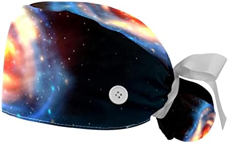 lixiaoyuzz 2pcs radna kapa s vrpcom vrpce leđa vanjski svemirski brod planete zvijezde kape za torbice za žene za žene