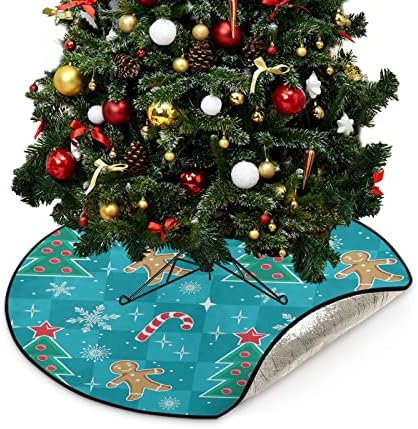 Cupada božićno drvce bombone snježne pahuljice božićno drvce prostirke vodootporna suknja drveća, medenjački čovjek Xmas stablo stalak
