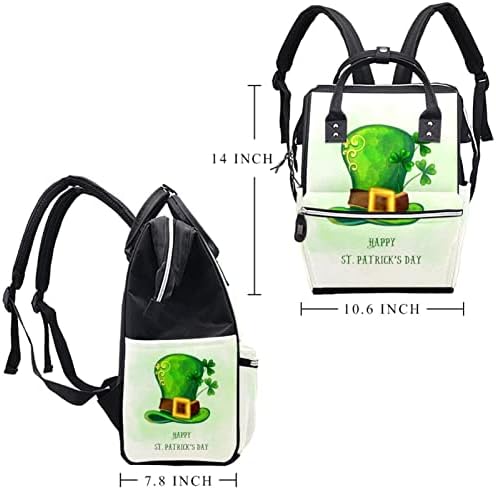 Sretni Saint Patricks akvarelni šešir s pelenom ruksak Baby Pelena pelena vreće za presvlačenje multi funkcije Velikog kapaciteta Putnička