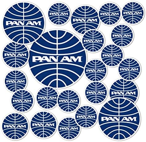 Pan Am Airway Airlines Emblem naljepnica logotipa vinil naljepnica laptop Vodena boca Skupanička knjiga Službeno licencirano