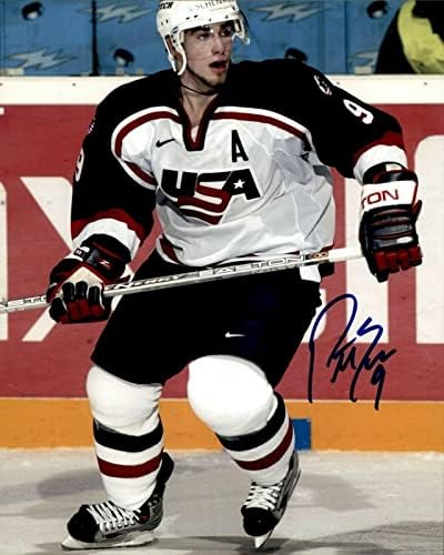 Patrick Eaves potpisao USA Hockey 8x10 Photo Dallas Stars Detroit Red Wings - Autografirane NHL fotografije