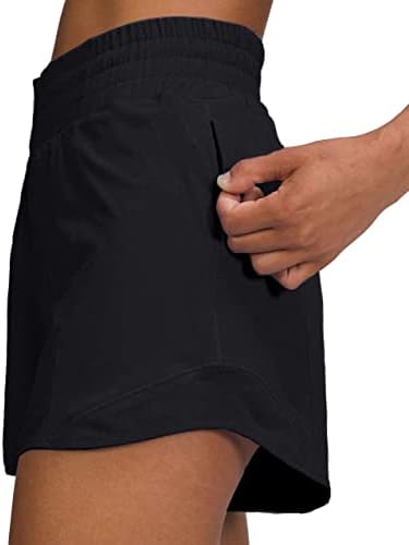 Ženske biciklističke vježbe teretane kratke hlače s visokim strukom Elastično brzo suho trčanje Sport Active Shorts s džepovima za