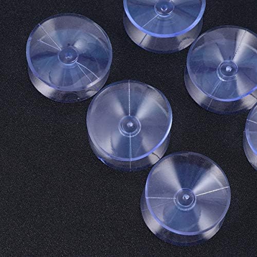 Nuobesty Mirror Sucker Jastučići prozirne dvostrane šalice PVC plastično čisto usisna gumena jastučića za staklene silikonske sisa