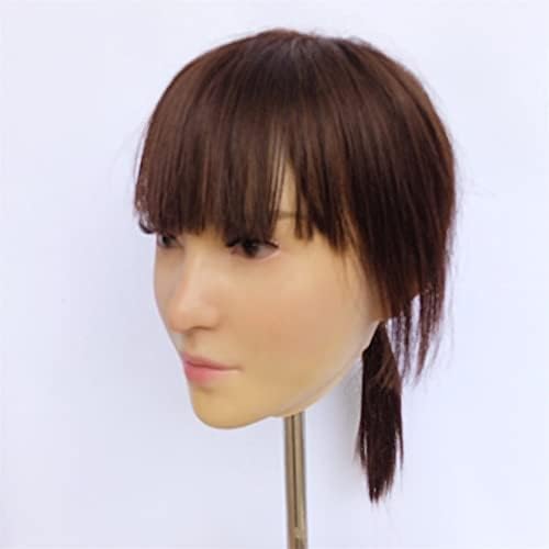 Azijska lijepa mlada ženska silikonska maska, prirodna, 25cm*20cm * 8cm