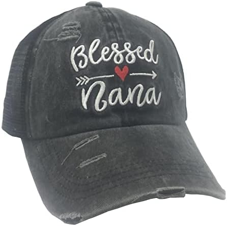 Waldeal ženske blagoslovljene bake Nana bejzbolske kape Podesive isprane oprane traper tate šešir Snapback poklon