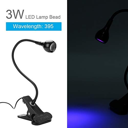 Gowenic LED UV svjetiljka, USB prijenosni UV ljepilo zalijevanje lampice ultraljubičasto svjetlo za usisavanje s kopčom za gel nokat,