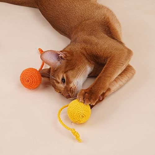 Lowfi Cat igračka smiješna mačka štap otporna na ugriz mačka konopca kugla/mačka playset mačka igračka self hi/mačka šarena konopca