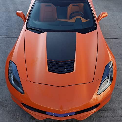 Llkuang Hood Vent kreativne naljepnice prikladne za Chevrolet Corvette C7 2014-2019, Car Hood Star Flag vinil naljepnica naljepnica