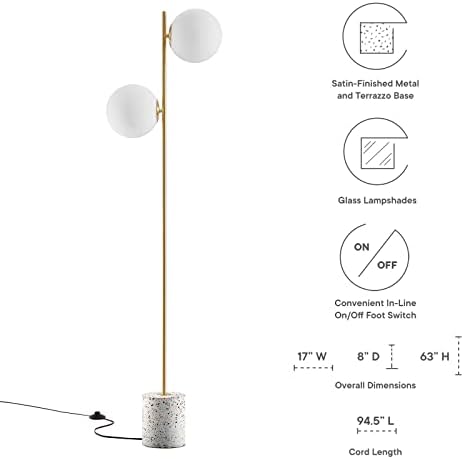 Modway logic Terrazzo podna svjetiljka u