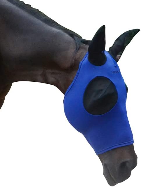 Super udobna maska za jahanje elastična maska za jahanje s UV zaštitom za uši za konja