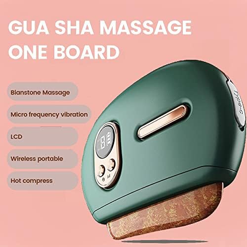 Gua Sha vruća kamena masaža lica s grijanjem i vibracijama, učvršćuje kožu i smanjuje bore, LED terapija, lifting i lifting lica