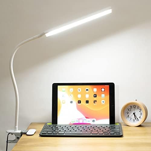 LED 360 ° Sklopni stezaljki lampica za punjenje stolne svjetiljke isječak na svjetlu za čitanje na krevetu i računala