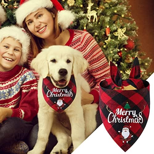 Pseći ovratnik tanki božićni pas bandana klasični trokut božićni tisak božićni kućni ljubimac šal bandana za kućne ljubimce ukrasi