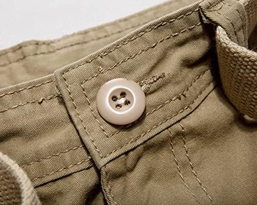 Muški više džepova Cargo kratke hlače casual opušteno fit na otvorenom, kratki klasični vojni pamučni kratke hlače