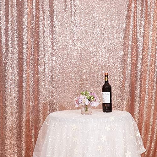 Bezvremenska ljepota pozadina za vjenčanje od ružičastog zlata pozadina za fotografiranje zavjesa za zabavu 8ft 8ft