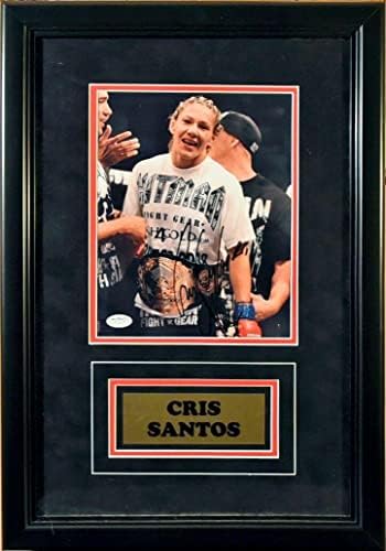 Cris Cyborg Santos potpisan/uokviren 8 x 10 w/jsa - Autografirane UFC fotografije