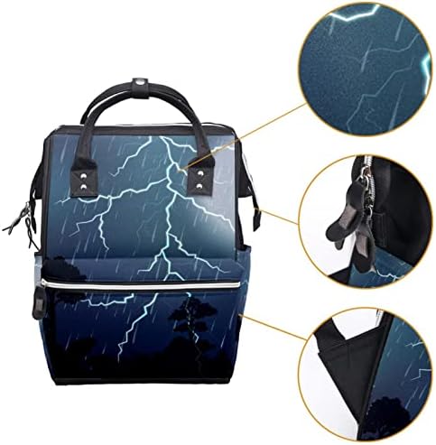 Grmljavina i kišna noćna torba s pelenom ruksak Baby pelena vrećice za presvlačenje multi funkcije Velikog kapaciteta Putnička torba