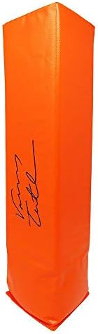 Vinny Testaverde potpisao narančastu nogometnu pylon - nogomet s autogramima