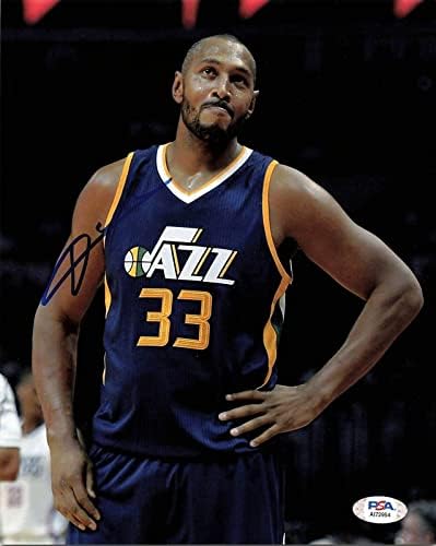 Boris Diaw potpisao 8x10 Photo PSA/DNA Utah Jazz Autographed - Autografirane NBA fotografije
