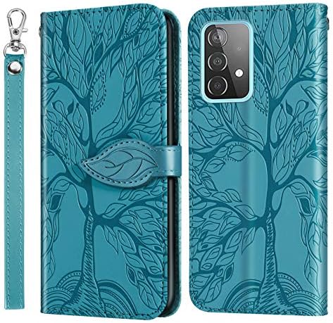 OOPKINS Dizajniran za Samsung Galaxy A33 5G Torbica-novčanik, torbica-novčanik od umjetne kože s 3D-reljefni i pretincima za kartice,