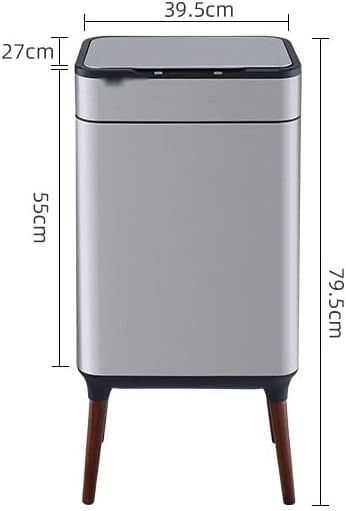 Inteligentna senzorska kanta za smeće od nehrđajućeg čelika pravokutna kanta za smeće s visokim nogama kuhinjska kanta za sortiranje
