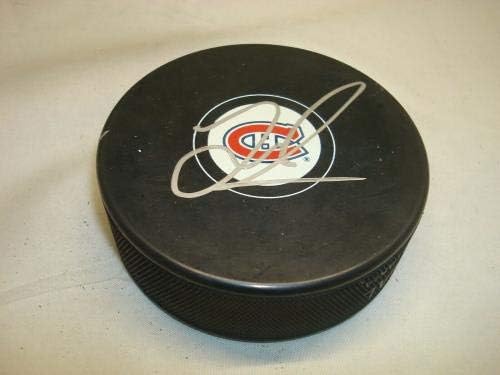 Jacob De La Rose potpisao je hokejaški pak Montreal Canadiens s autogramom 1.