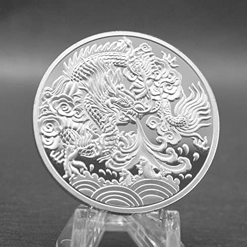 Zmajeva komemorativna kovanica Kina maskota oslikana zmajevi kovanice kolekcionarski predmeti izazov