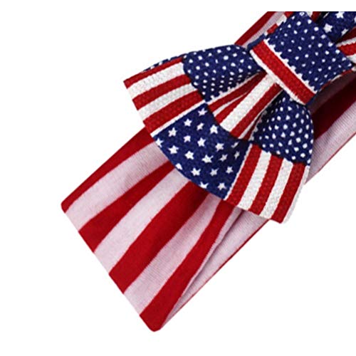 Nova traka za glavu za Dan neovisnosti SAD-a s uzorkom nacionalne zastave kreativna traka za glavu s lukom nacionalne zastave dječja