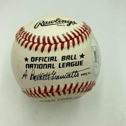 Willie Mays potpisao je Službena naljepnica za bejzbol Nacionalne lige JSA - Autografirani bejzbols