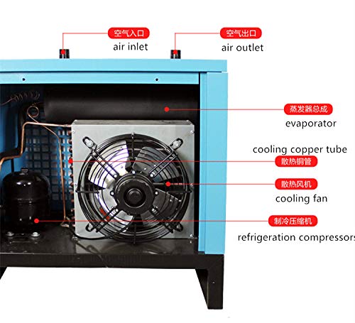 Hanchen 1,5m³ u hladnjaku sušilice za sušilicu kompresora za sušilicu za sušilo za kompresor komprimira