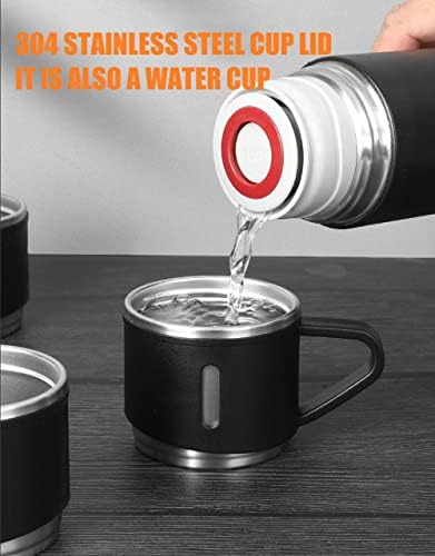 Termosica od nehrđajućeg čelika od nehrđajućeg čelika od 500 ml, dvoslojna vakuumska termos čaša za kavu, boca za vodu za kampiranje