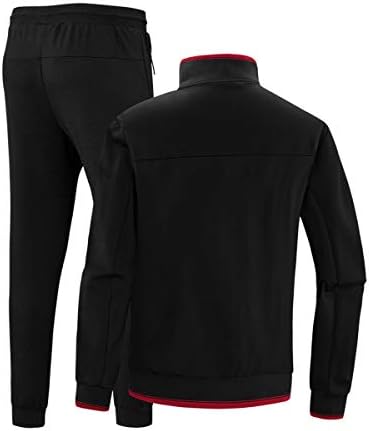 Invachi muški casual 2 komada Atletic Full Zip Sports Sets jakna i hlače Active Fitness Sweat Tracksuit set