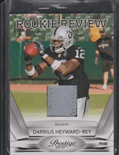2010. Prestige Darrius Heyward-Bey Raiders 20/50 Rookie Jersey Football Card 17