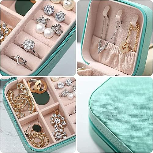 Mala kutija za nakit Prijenosni organizator putnog nakita mini torbica za nakit za žene djevojke naušnice prstenje ogrlice narukvice