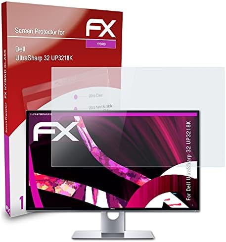 ATFOLIX plastično staklo Zaštitni film kompatibilan s Dell Ultrasharp 32 UP3218K stakleni zaštitnik, 9h hibrid-staklena fx staklena