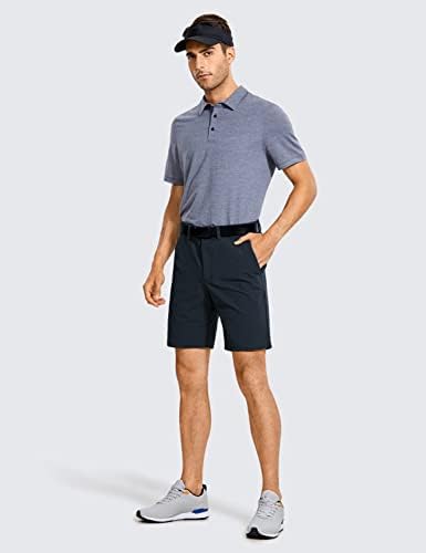 CRZ joga muški rastezljivi golf kratke hlače - 7 ''/9 '' 'Slim Fit vodootporni atletski casual radovi s džepovima