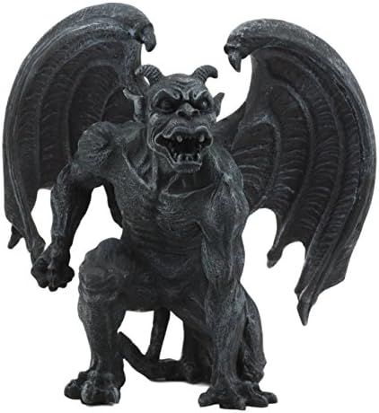 Ebros Poklon krila roga s Đavolom Gargoyle Chimera Figurica 6.25 Visoka Notre Dame Evil Warden Night Stražar Gargoyles Accent Sculptura