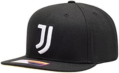 Baseball kapa s ravnim vizirom Juventus draft Knight s tintom navijača Crna
