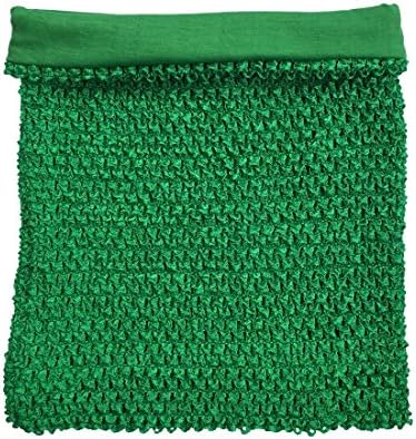 Zelena kukičana gornja tutu obložena 12 inča s 10 inča rastezljiva pletena gornja cijev